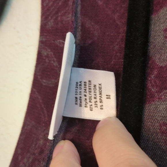 Soft Surroundings Renaissance Tunic High Low Plum Boho Fall Cozy Top Sz M - Picture 5 of 8